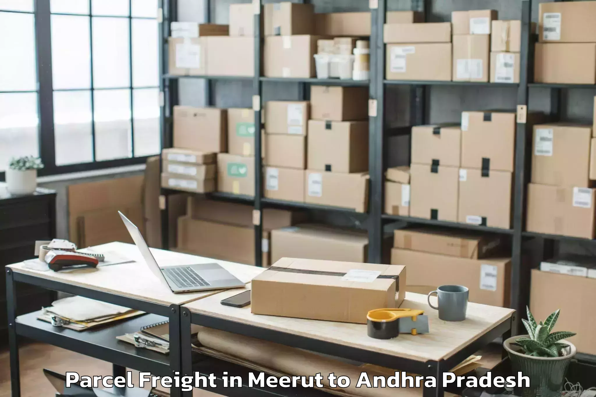 Discover Meerut to Allavaram Parcel Freight